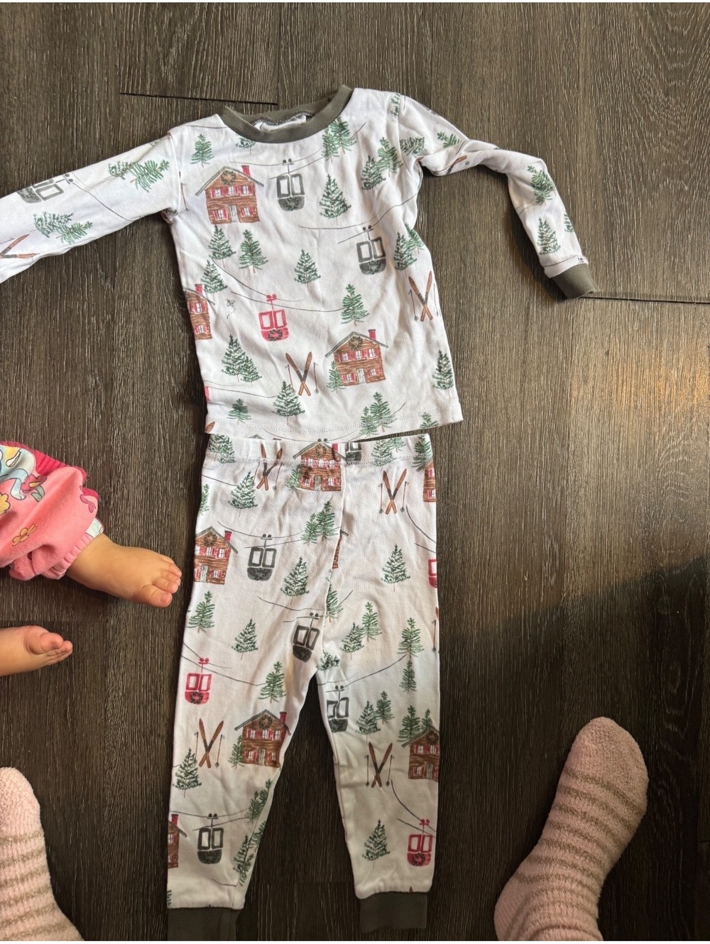 Burt's Bees Baby 24M Ski Lodge Print Pajama Set